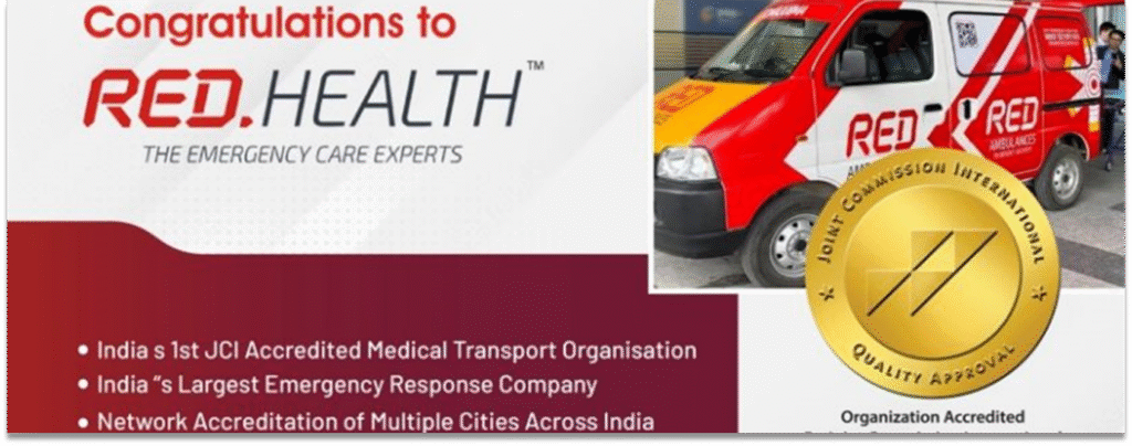 RED HEALTH First Medical Transport Company in India